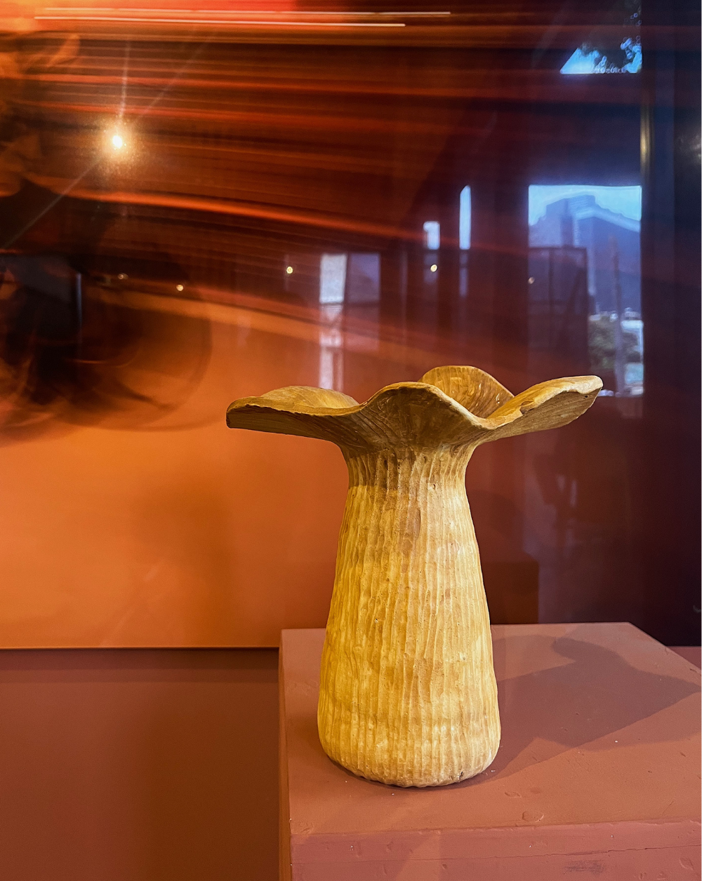 Fungi Fleur Vase color Mostaza