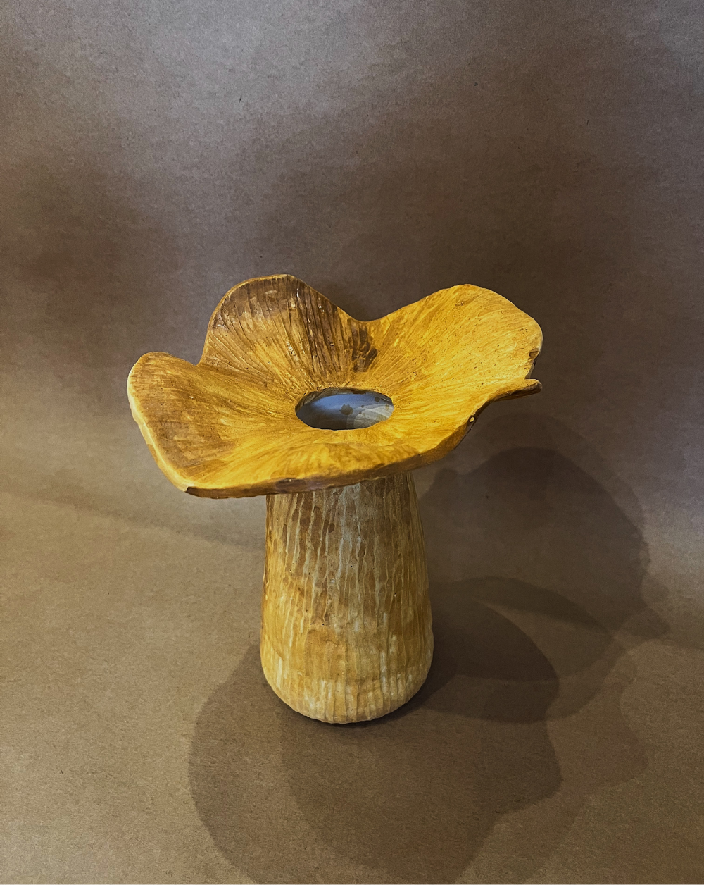 Fungi Fleur Vase color Mostaza