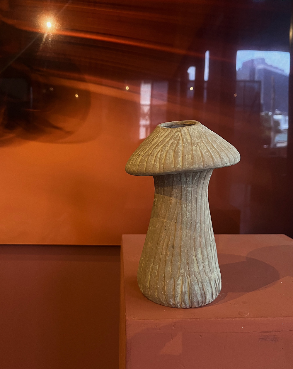 Fungi Vase color Gris