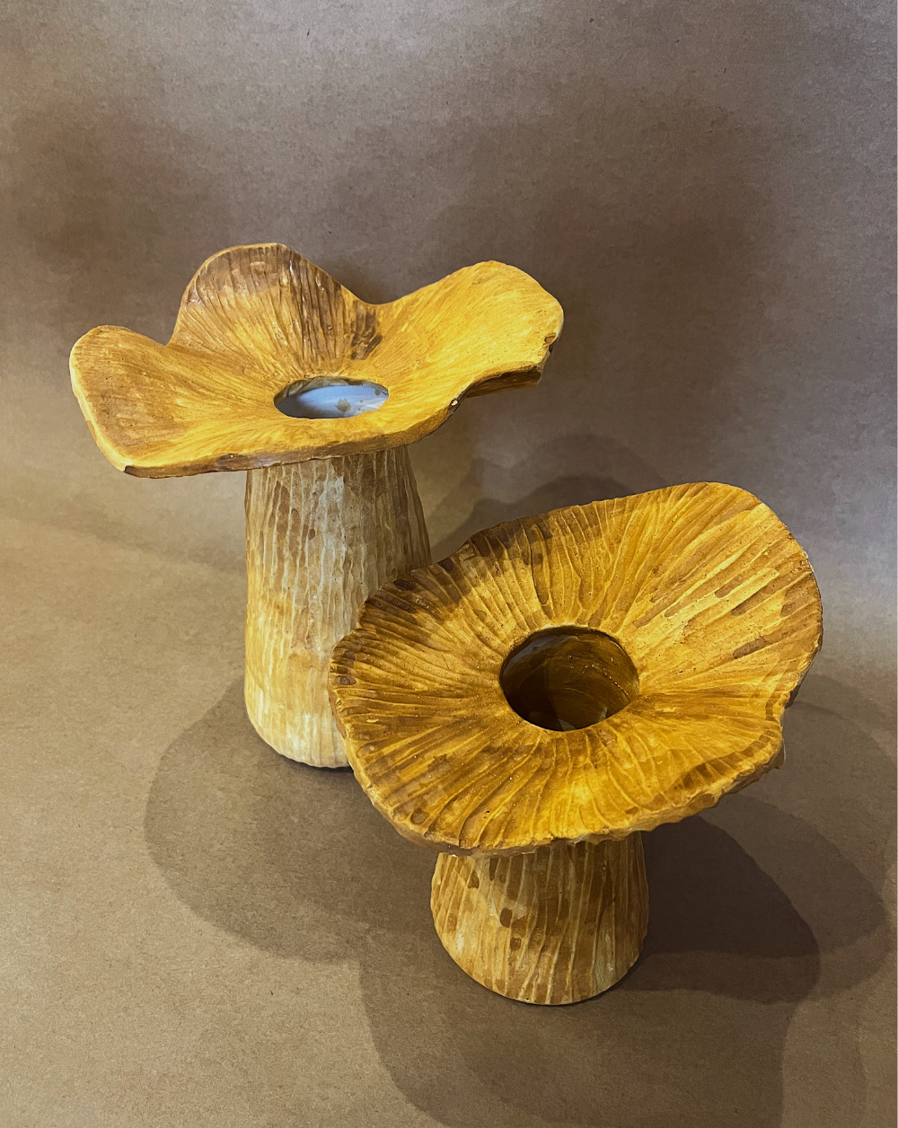 Fungi Fleur Vase color Mostaza
