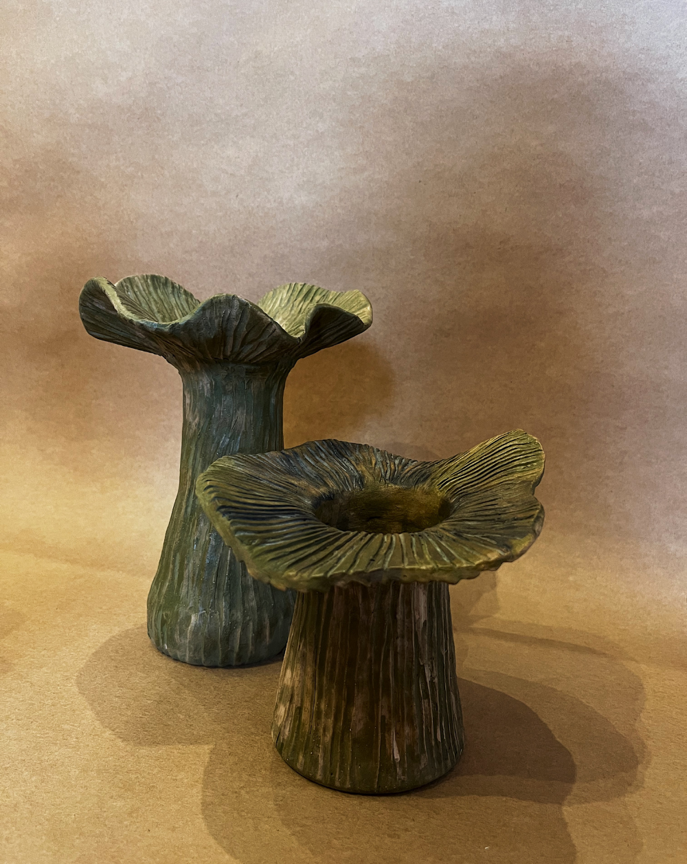 Fungi Fleur Vase color Verde