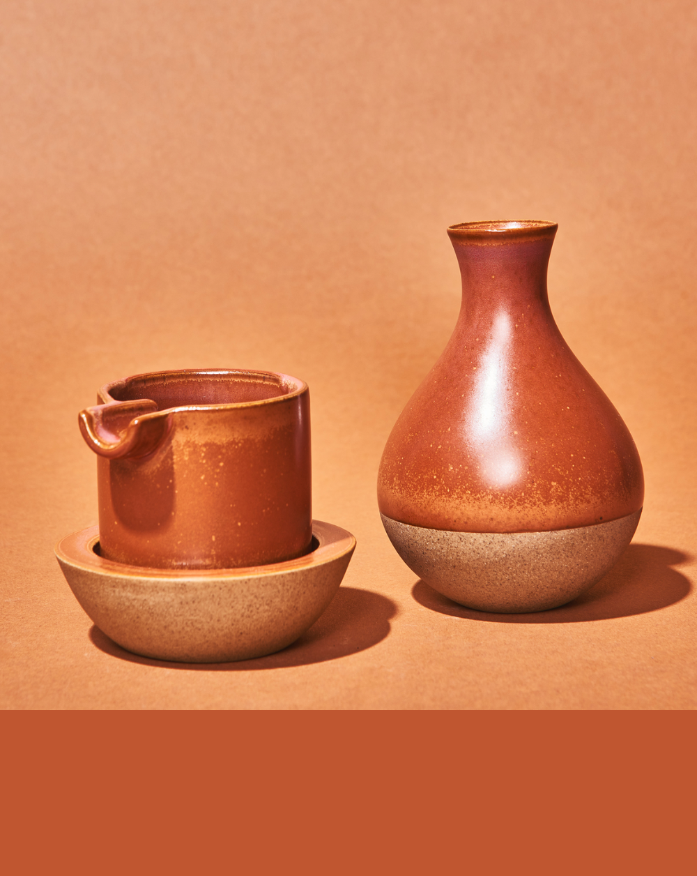 Ashtray Set by Seth (Color: Brick)