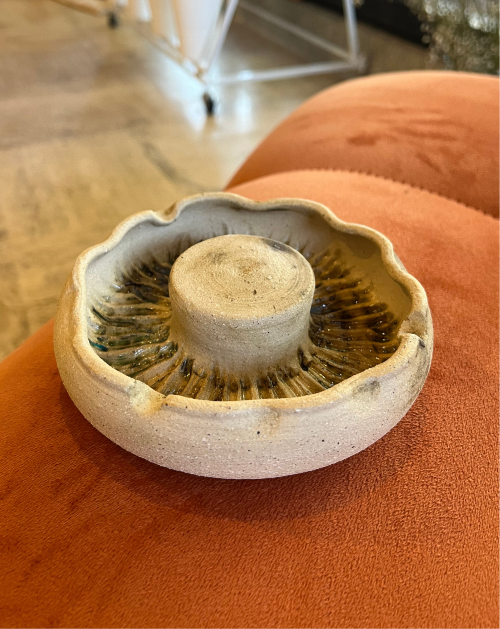 Fungi Ashtray color Gris Manchado