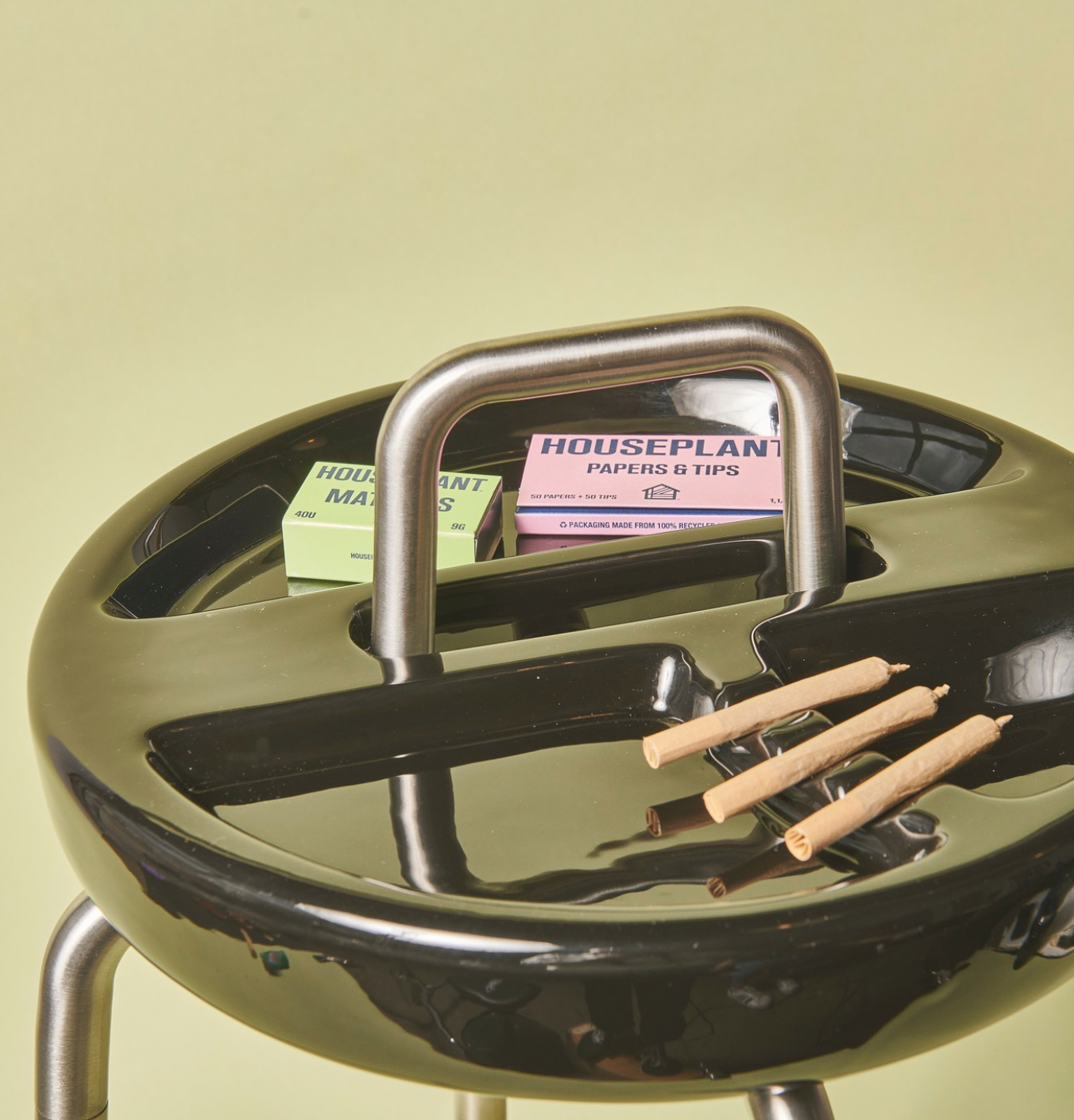Side Table Ashtray (Color: Verde)