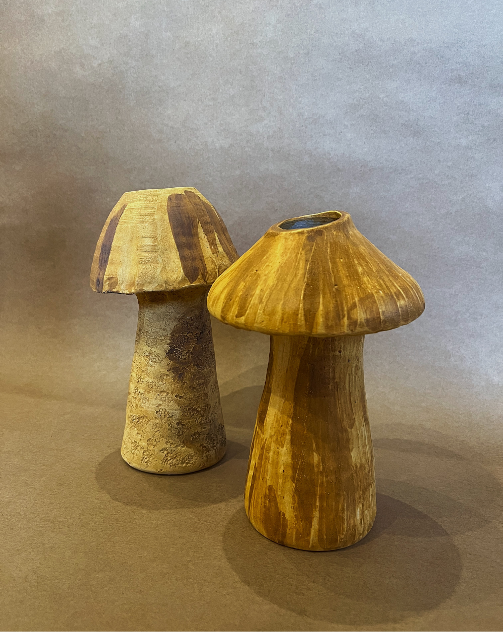 Fungi Vase color Mostaza