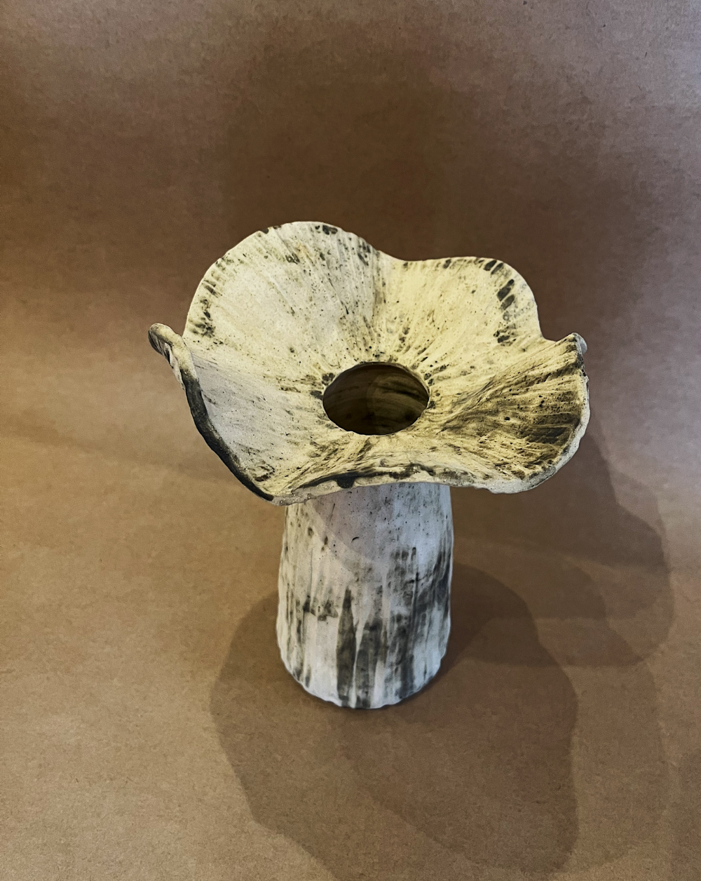 Fungi Fleur Vase color Gris Manchado