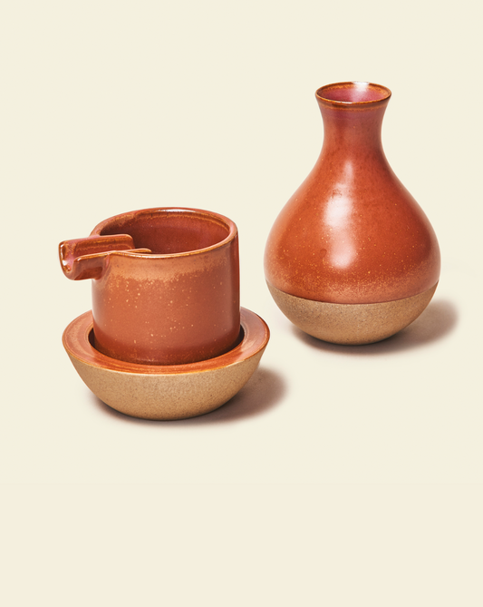 Ashtray Set by Seth (Color: Brick)