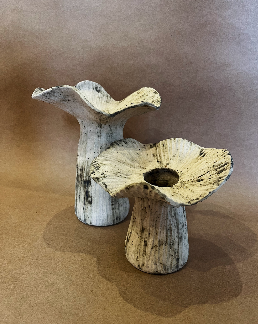 Fungi Fleur Vase color Gris Manchado