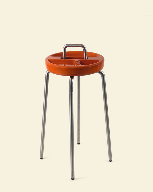 Side Table Ashtray (Color: Naranja)