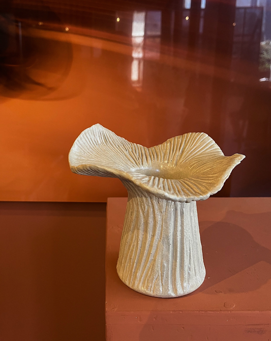 Fungi Fleur Vase color crudo